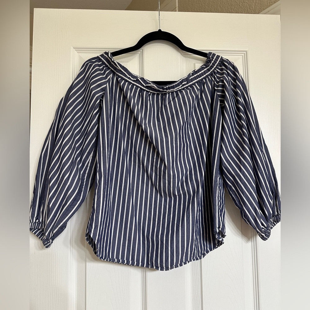 J Crew Striped Blouse